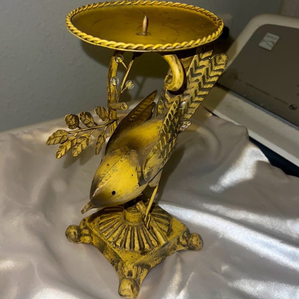 Vintage Bird Candle Holder